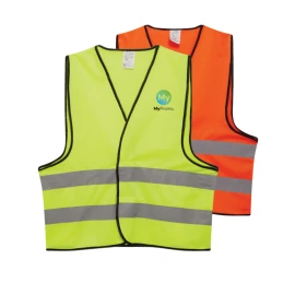 Sicherheitsweste | Polyester | Mit reflektierenden Streifen und Klettverschluss