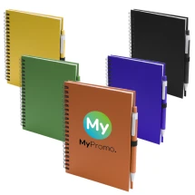 A5 Spiralnotizbuch | 70 Seiten | Blank | Kartonstift | Viele Farben