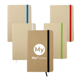 Carnet A6 | 192 pages | Papier vierge | Sangle élastique colorée