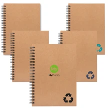 Spiraal notitieboek | Karton | 70 vellen | 13x18,5cm | Duurzaam