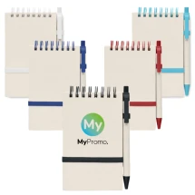 A6 notitieboekje | Gerecycled melkpak | 70 onbedrukte pagina’s | Met bijpassende pen