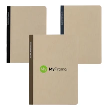 A5 notitieboek | Suikerriet | 160 gelinieerde crèmekleurige pagina's | Duurzaam