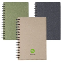 A5 spiraalgebonden notitieboek | Gerecycled karton | 160 gelinieerde pagina's | Duurzaam