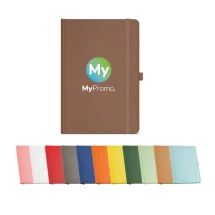 A5-Notizbuch | Recyclingpapier | 196 linierte Seiten | Hardcover & Band