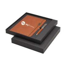 Gift set | FSC certified paper & recycled brass | 2 pieces | Black ink | High quality