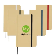 A6-Hardcover-Notizbuch | Recyceltes Papier 70g/m² | 96 blanko Seiten | Soft-Touch-Cover