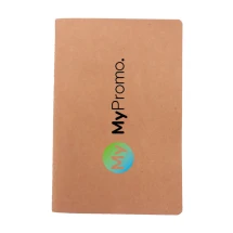 A5-Notizbuch | Recyceltes Kraftpapier | 60 Blankoseiten | Genähter Einband