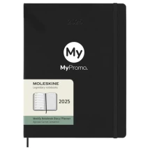 Moleskine 12-monatiger wöchentlicher Planer XL | Säurefreies Papier | Von Januar bis Dezember 2025 | Hardcover