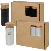 3 desktop gardens set | Recycled aluminium & cork | Incl. herb mix | Made in Europe