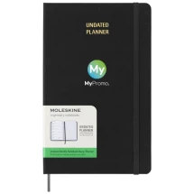Moleskine undated L weekly planner | Acid-free paper 70g/m² | With inner pocket