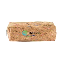 Pennenblik | Kurk | 7x7x20,5 cm | Met gekleurde tekeningen