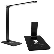 Bureaulamp | 10W draadloze oplader | Kunststof | Light-up logo