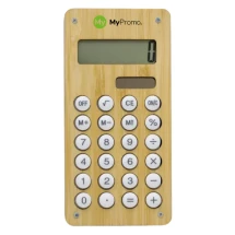 Calculator | Bamboo | 8 digits | With ball maze game on the back