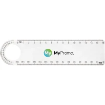 Liniaal | Plastic | 15cm | Met vergrootglas en gradenboog