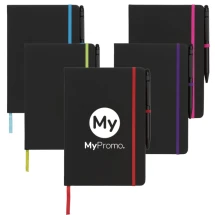 A5 Notizbuch | PU | 96 Blätter | Cremefarbenes Liniertes Papier | Inkl. Stylus-Kugelschreiber