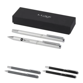 Pen gift set | Recycled aluminum | Ballpoint & rollerball pen