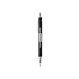 Bolígrafo Spectrum de aluminio reciclado (tinta azul) negro