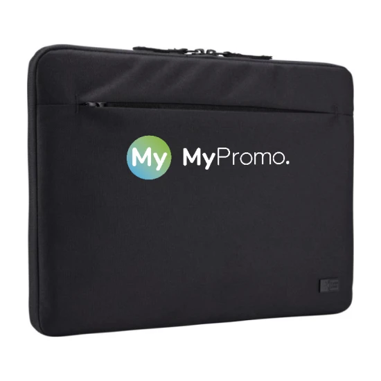 Case Logic Laptop sleeve | Recycled polyester | 35.5x26x5cm | Three-quarter zipper opening | solid black