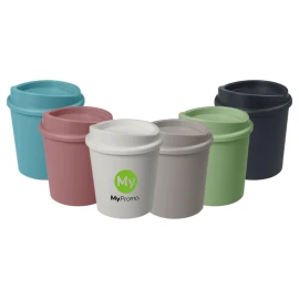 Tumbler | PP & Sugarcane bioplastic | 200ml | Clip-on lid
