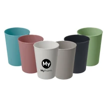 Gobelet | PP & bioplastique de canne à sucre | 300ml | Idéal pour les boissons froides, la glace & les frites