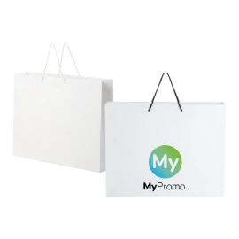 Paper bag | Laminated paper 170 g/m² | 40x10x35cm | Plastic handles | Made in Europe