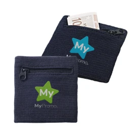 Muñequera de fitness | Algodón | Con bolsillo de cremallera