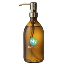 Handseife-Spender | Glas | 500ml | Bernstein-Heidekraut-Duft | Hergestellt in den Niederlanden