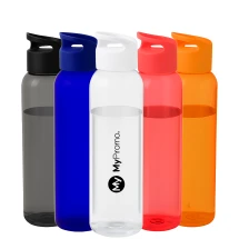 Wasserflasche | Recycelter Kunststoff | 650 ml | Drehbarer Deckel