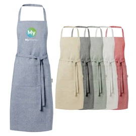 Apron | Recycled cotton 200g/m² & polyester | 2 adjacent pockets