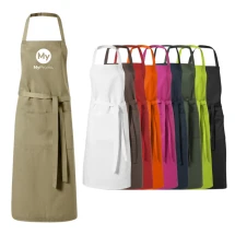 Schürze | Polyester & Baumwolle 240 g/m² | 2 Taschen | Viele Farben | Bestseller