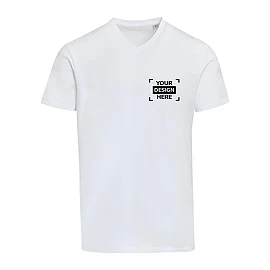 Balfour 200 g/m² unisex OCS organisch T-shirt met korte mouwen en V-hals