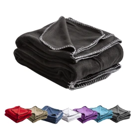 Plaid | Polyester fleece | 130x170 cm | Stitching all around
