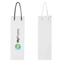 Weintasche | Recyceltes Papier | 12x37cm | Plastikgriffe | Hergestellt in der EU