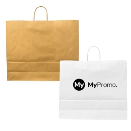 Paper bag | Kraft paper | 54x14x44cm | Twisted handles