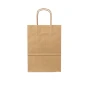 Papiertüte | Kraftpapier | 18x8x22cm | Gedrehte Griffe