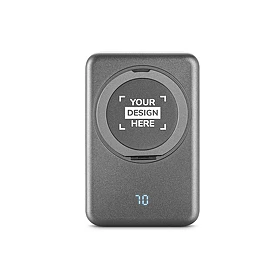 WARSHEL | 5 000 mAh | Batterie externe magnétique | 15W | Chargeur sans fil | ABS recyclé