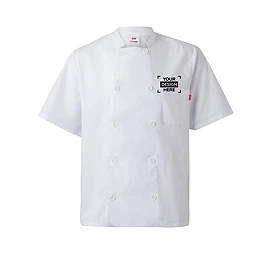 Veste de cuisine VL Durga | Popeline coton et polyester | 110g/m² | Manches courtes