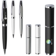 Kugelschreiber | Metall | Schwarze Tinte | Passendes Etui