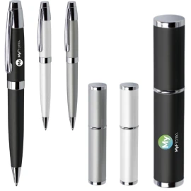 Ballpen | Metal | Black ink | Matching tube