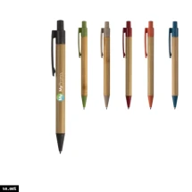 Ballpen | Bamboo | Blue ink | Tip make of wheatstraw