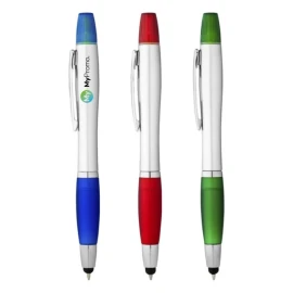 Stylus ballpoint pen and highlighter | ABS | Black ink