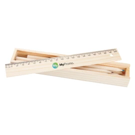 Buntstiftset | Holz | Inkl. 20 cm Lineal