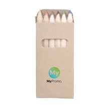 Potlodenset | Hout & Papier | 6 stuks