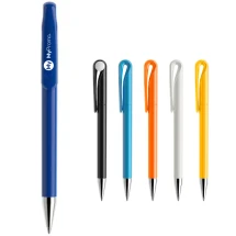 Prodir Drehkugelschreiber DS1TPC | Recyceltes ABS | Polierte und verchromte Metalloberfläche