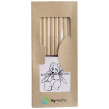 Teken set | Karton | Met 10 kleurpotloden, 15 cm liniaal & puntenslijper | Milieuvriendelijk