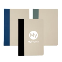 A5 Notizbuch | Fruchtpapier 90 g/m² | 80 linierte Seiten | Abgerundete Ecken