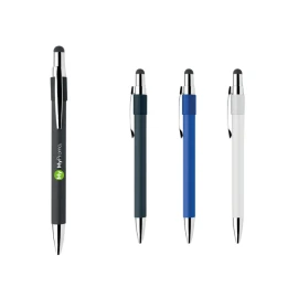 Ballpoint pen | Recycled aluminium | With stylus | Blue ink | Sustainable