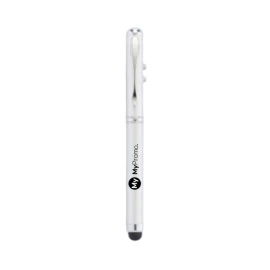 Pen | Stainless steel | With stylus function, laser pointer and torch | 4-in-1