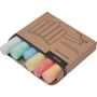 Chalk sticks set | 6 different colours | Ø2,5x11cm | In gift box