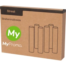 Kreidestäbchen-Set | 6 verschiedene Farben | Ø2,5x11cm | Im Geschenkkarton